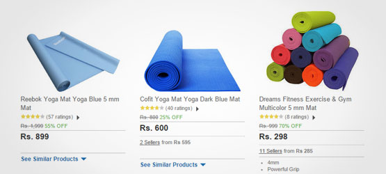 yoga mat price big bazaar