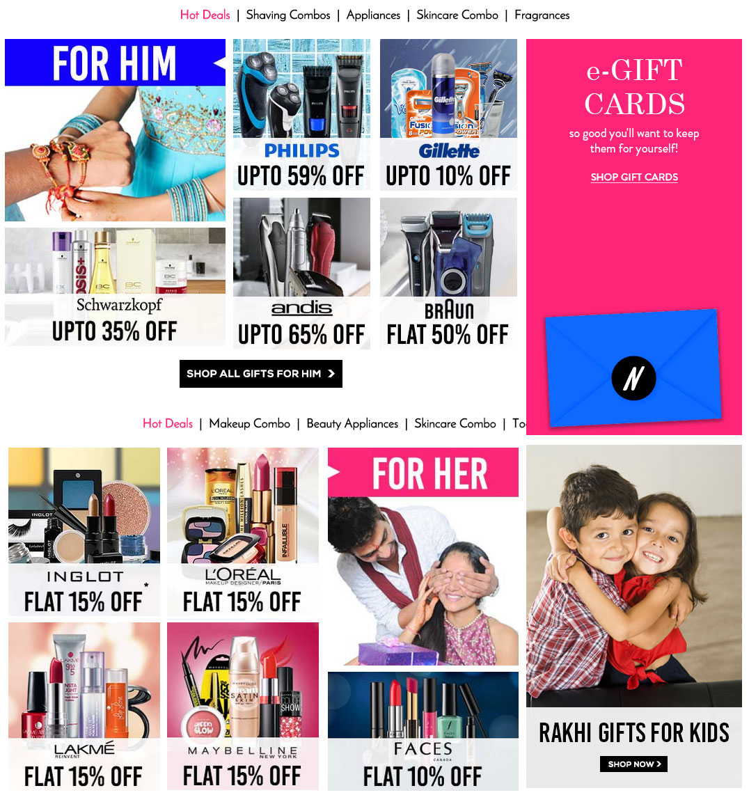 nykaa-rakhi-sale-gifts-hampers-india-fast-delivery-8-24-2015-offers