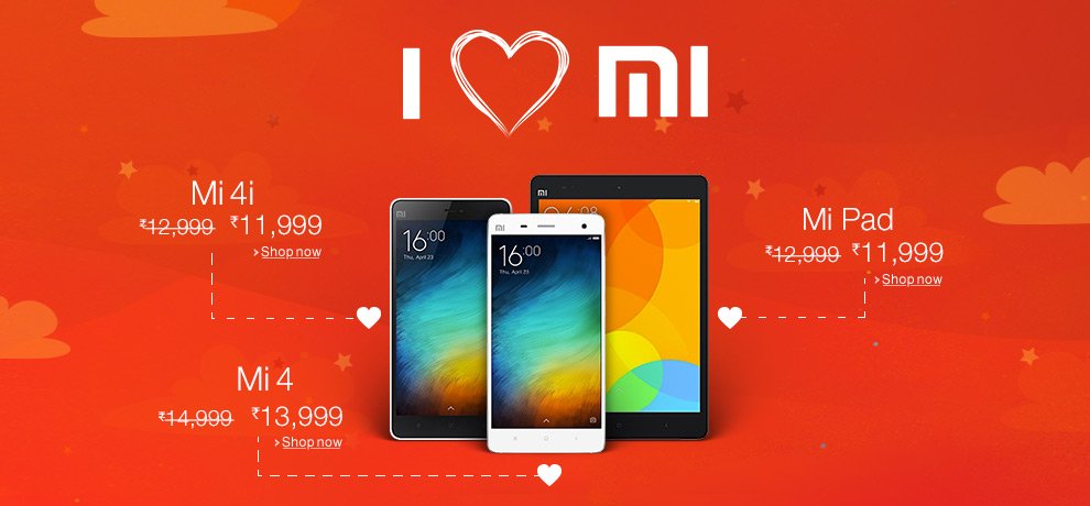 amazon-india-xiaomi-mi4i-redmi-mi4-mipad-sale-1000-off-9-2015-banner