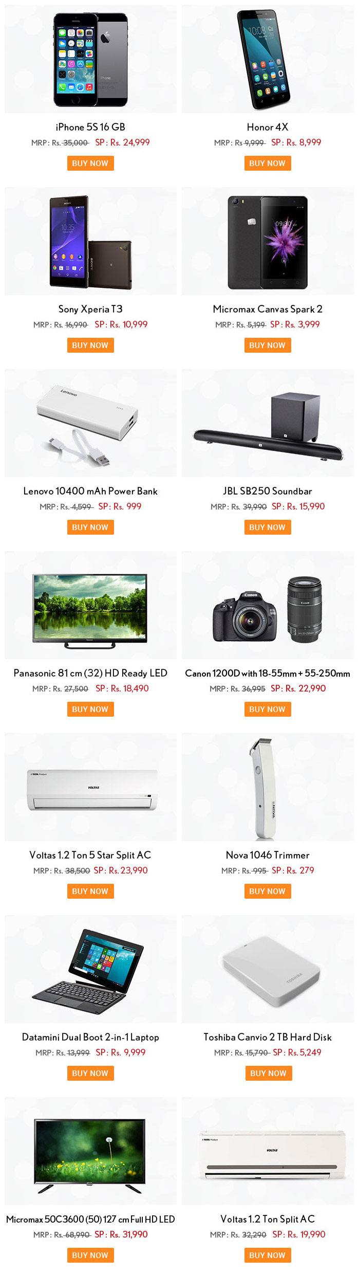 snapdeal-ultimate-monday-electronics-offers-sale-2nd-november-2015-diwali