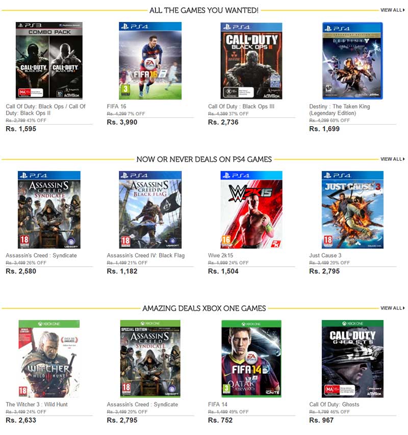 Flipkart Gaming Summer Carnival Up to 50 OFF New PC Games, Consoles