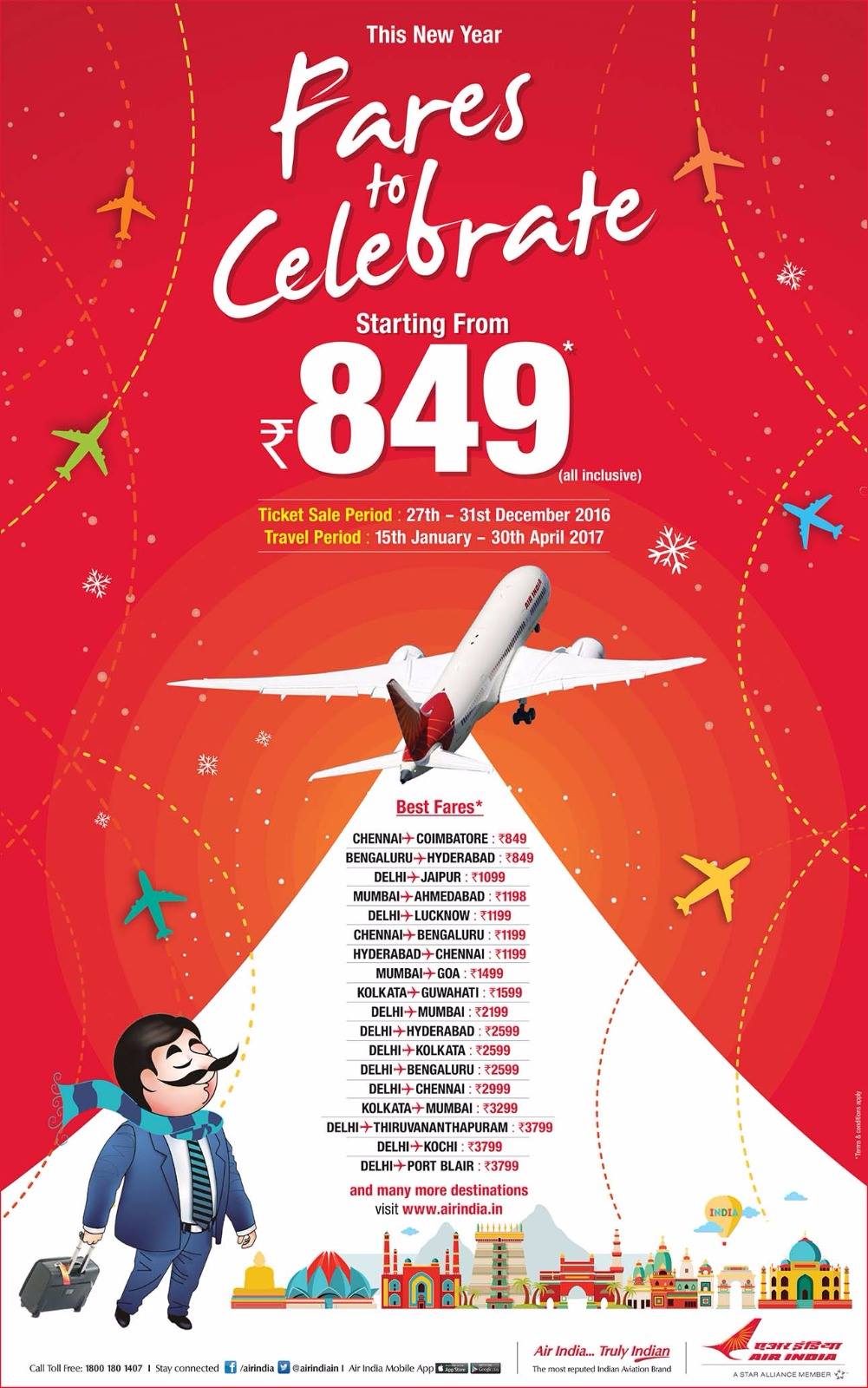air-india-flight-sale-new-year-sale-2017-makemytrip-cleartrip
