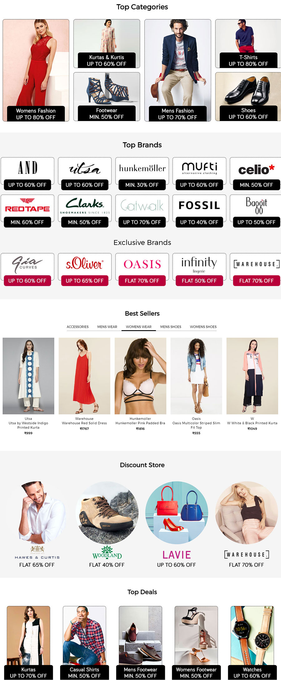 TATA CLiQ Deal End of Season Sale 2018 Up to 80 OFF on Fashion + 10