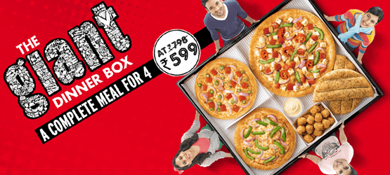 Pizza Hut Deal: The Giant Dinner Box at Rs 599  