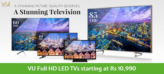 VU TV's - Buy VU LED/Smart/3D/Full HD TV Online at Best Price In India