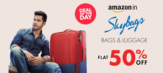 Amazon.in Deal: Flat 50% OFF on Skybags Luggage & Backpacks (Deal of ...