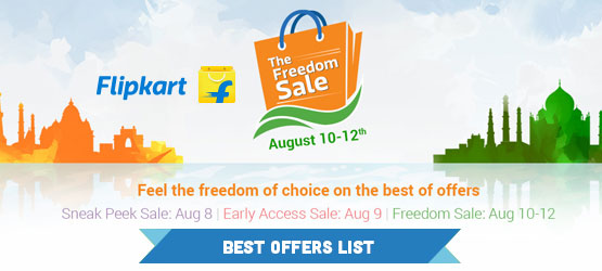Flipkart Freedom Sale: Mega Deals + 10% OFF HDFC Cards (10