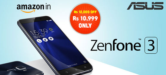 Flat Rs 12 000 Off On Asus Zenfone 3 3gb Ram 32gb At Rs 10 999 Only