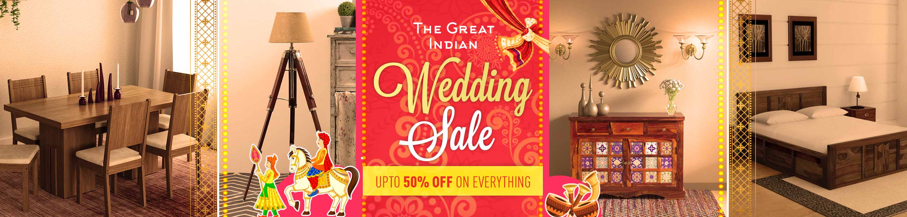 Pepperfry Deal Wedding Collection Sale Up to 50 OFF on Furniture