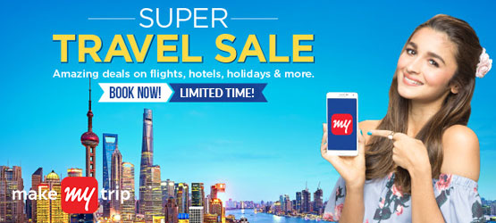 MakeMyTrip Travel Sale – Save up to Rs 10,000 on Flights, Hotels, Holiday Packages & more - MakeMyTrip